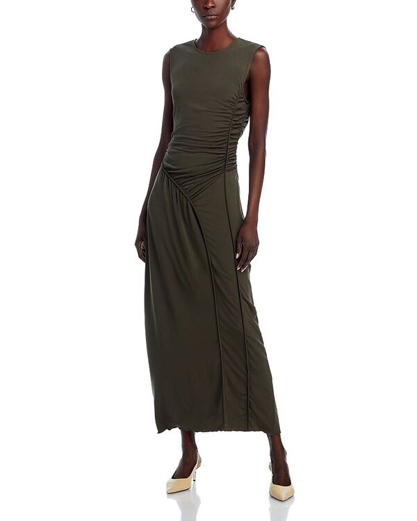 【送料無料】 デレクラムテンクロスバイ レディース ワンピース トップス Kimberly Ruched Dress Shiitake
