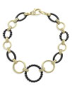 ラゴス レディース ブレスレット・バングル・アンクレット アクセサリー 18K Yellow Gold Gold & Black Caviar Black Ceramic Circle Link Bracelet Black/Gold