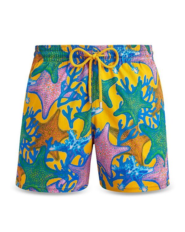 ヴィルブレクイン メンズ 水着 ハーフパンツ・ショーツ スイム/サーフ Vilebrequin Moorise Glowed Stars Print 6" Swim Trunks Maize