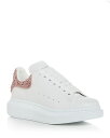【送料無料】 アレキサンダー・マックイーン レディース スニーカー シューズ Embellished Oversized Sneakers White Rose