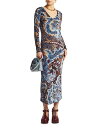 【送料無料】 エトロ レディース ワンピース トップス Mesh Midi Dress Multi-color