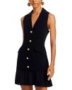 【送料無料】 サンク ア セプト レディース ワンピース トップス Regan Dress Black/Black