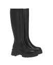 【送料無料】 ジャンヴィト ロッシ レディース ブーツ・レインブーツ シューズ Women's Montey Leather Boots Black