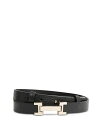 【送料無料】 レイス レディース ベルト アクセサリー Women's Hayley Square Hinge Leather Belt Black