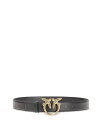 【送料無料】 ピンコ レディース ベルト アクセサリー Love Birds Berry Leather Belt Black/Gold