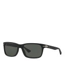【送料無料】 ペルソル レディース サングラス・アイウェア アクセサリー Polarized Rectangle Sunglasses 58mm Black/G...