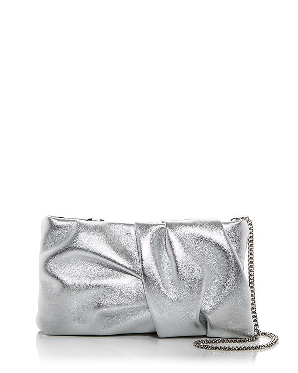 【送料無料】 ジミーチュー レディース クラッチバッグ バッグ Bonny Leather Clutch Silverのサムネイル