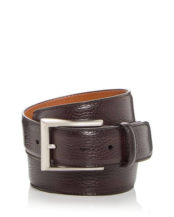 【送料無料】 マグナーニ メンズ ベルト アクセサリー Rocas Black Leather Belt Brown