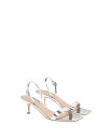 【送料無料】 ジャンヴィト ロッシ メンズ サンダル シューズ Women's Ribbon Kitten Heel Sandals Silver