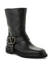 【送料無料】 ヴァレンティノ レディース ブーツ・レインブーツ シューズ Women's Biker Harness Buckled Moto Boots Bl...