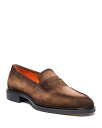 【送料無料】 サントーニ メンズ スリッポン・ローファー シューズ Men's Easy Penny Loafers Brown