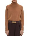 【送料無料】 ヴィクトリア ベッカム レディース ポロシャツ トップス Wool Polo Neck Jumper Tobacco