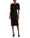 【送料無料】 ロゼッタ・ゲッティ レディース ワンピース トップス Cape Overlay Dress Black