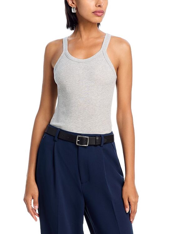 【送料無料】 リダン レディース タンクトップ トップス Ribbed Tank Top Heather Grey