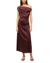 【送料無料】 スタウド レディース ワンピース トップス Phare Off-the-Shoulder Dress Merlot