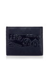 【送料無料】 フェラガモ メンズ 財布 アクセサリー Leather Vena Logo Card Case - Exclusive Midnight