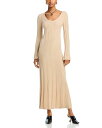 【送料無料】 シムカイ レディース ワンピース トップス Kogan Ribbed Cashmere Dress Sand Melange