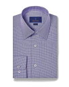 【送料無料】 デイビッドドナヒュー メンズ シャツ トップス Cotton Micro Dobby Slim Fit Dress Shirt Purple/Sky