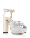 【送料無料】 ジミーチュー レディース サンダル シューズ Women's Heloise 120 Snake Embossed High Block Heel...