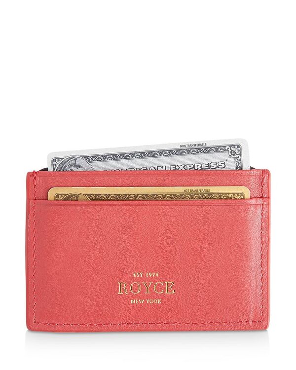 【送料無料】 ロイス レディース 財布 アクセサリー Leather RFID-Blocking Executive Slim Credit Card Case Red