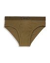 【送料無料】 ヴェルサーチ メンズ ブリーフパンツ アンダーウェア Slip Ribbed Briefs Dark Olive