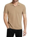 【送料無料】 ジョンバルベイトス メンズ ポロシャツ トップス Leroy Peace Pique Regular Fit Polo Shirt Camel
