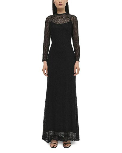 【送料無料】 シムカイ レディース ワンピース トップス Stacy Long Sleeve Gown Black 【送料無料】 シムカイ レディース ワンピース トップス Stacy Long Sleeve Gown Black