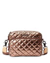 【送料無料】 エムジーウォレス レディース ショルダーバッグ バッグ Small Quilted Camera Bag Copper Metallic Laqu...