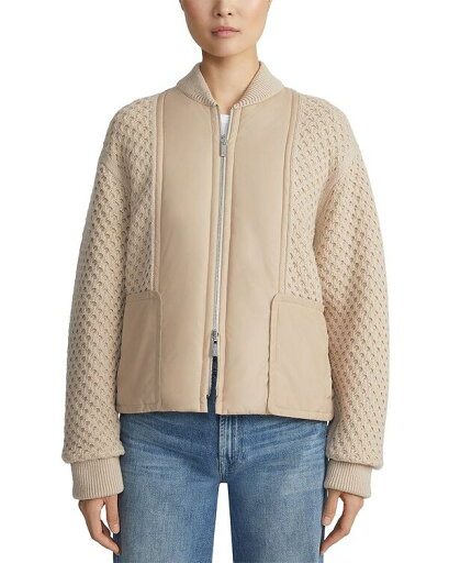 【送料無料】 ラファイエットワンフォーエイト レディース ジャケット・ブルゾン アウター Reversible Knit Bomber Jacket Natural 【送料無料】 ラファイエットワンフォーエイト レディース ジャケット・ブルゾン アウター Reversible Knit Bomber Jacket Natural