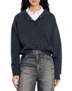 【送料無料】 サンドロ レディース ニット・セーター アウター Agora Sweater Dark Grey(4)