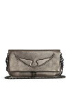 【送料無料】 ザディグ エ ヴォルテール レディース クラッチバッグ バッグ Rock Wings Metallic Grained Leather Clutch Gun(4)
