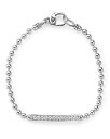 ラゴス レディース ブレスレット・バングル・アンクレット アクセサリー Sterling Silver Caviar Spark Diamond Bar Chain Bracelet White/Silver