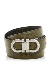 【送料無料】 フェラガモ メンズ ベルト アクセサリー Men's Gancini Leather Belt New Olive