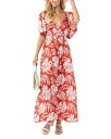 【送料無料】 ティアールハワイ レディース ワンピース トップス Bowie Maxi Dress Swim Cover-Up Monstera Gold