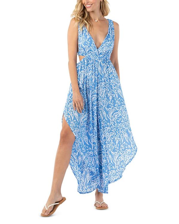 【送料無料】 ティアールハワイ レディース ジャンプスーツ トップス Hope Jumpsuit Swim Cover-Up Sky Sun