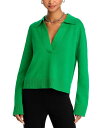 【送料無料】 シムカイ レディース ニット・セーター アウター Long Sleeve Cotton and Cashmere Polo Sweater For...