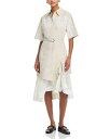 【送料無料】 スリーワンフィリップリム レディース シャツ トップス Lace Trim Belted Shirt Dress Stone