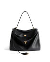【送料無料】 バレンシアガ レディース ハンドバッグ バッグ Rodeo Large Handbag Black/Gold