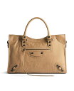 【送料無料】 バレンシアガ レディース ハンドバッグ バッグ Le City Medium Bag Dark Beige
