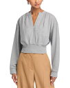 【送料無料】 スリーワンフィリップリム レディース パーカー・スウェット アウター Cropped Sweatshirt Grey Melange