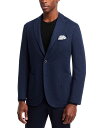 【送料無料】 ボリオリ メンズ ジャケット・ブルゾン アウター Slim Fit Herringbone Jacket Navy/Blue