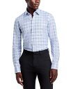 【送料無料】 ボス メンズ シャツ トップス Slim Fit Printed Dress Shirt Light Pastel Blue