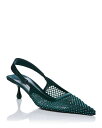 【送料無料】 ジミーチュー レディース パンプス シューズ Women's Amel 50 Crystal Mesh Wicked Slingback Pump...