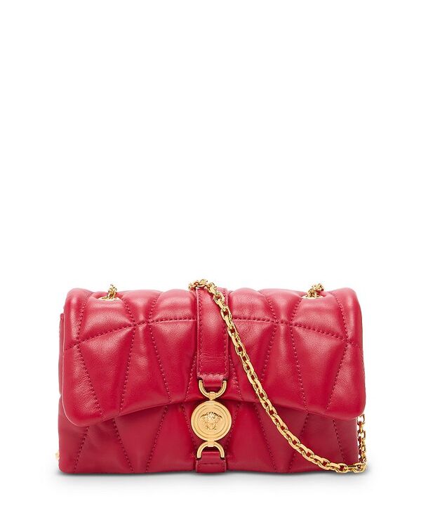 【送料無料】 ヴェルサーチ レディース ショルダーバッグ バッグ Mini Quilted Kleio Crossbody Bag Lipstick Red
