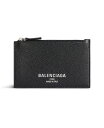 【送料無料】 バレンシアガ レディース 財布 アクセサリー Credit Long Coin And Card Holder Black