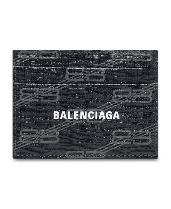 バレンシアガ レディース アクセサリー 財布 コート Balenciaga Signature Card Holder BB Monogram Coated C...