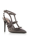 【送料無料】 ヴァレンティノ レディース パンプス シューズ Women's Rockstud Cage Leather Pumps with Studs An...