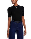 【送料無料】 フレーム レディース ニット・セーター アウター Ruched Puff Sleeve Sweater Noir