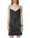 【送料無料】 ヴェルサーチ レディース ワンピース トップス Cowl Neck Mini Dress Black