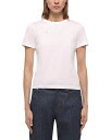 【送料無料】 ヘルムート ラング レディース Tシャツ トップス Logo Tee White